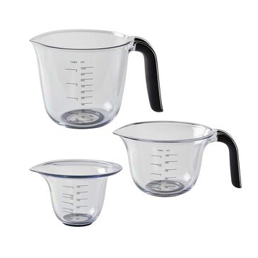 KitchenAid Gourmet 3-Piece Measuring Jugs in Onyx, , large