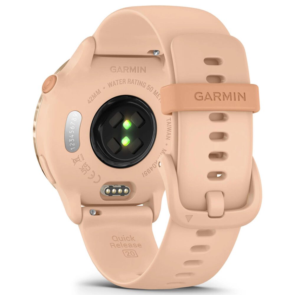 Garmin Vivoactive 6 Smartwatch 42mm Pink Dawn Aluminum Case with Pink Dawn Band, , large