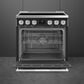 SMEG Professional 30" Induction Electric Range in Matte Black, , large