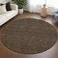 Dalyn Rug Company Soft Essentials Solid Chocolate 8" Round Area Rug, , large