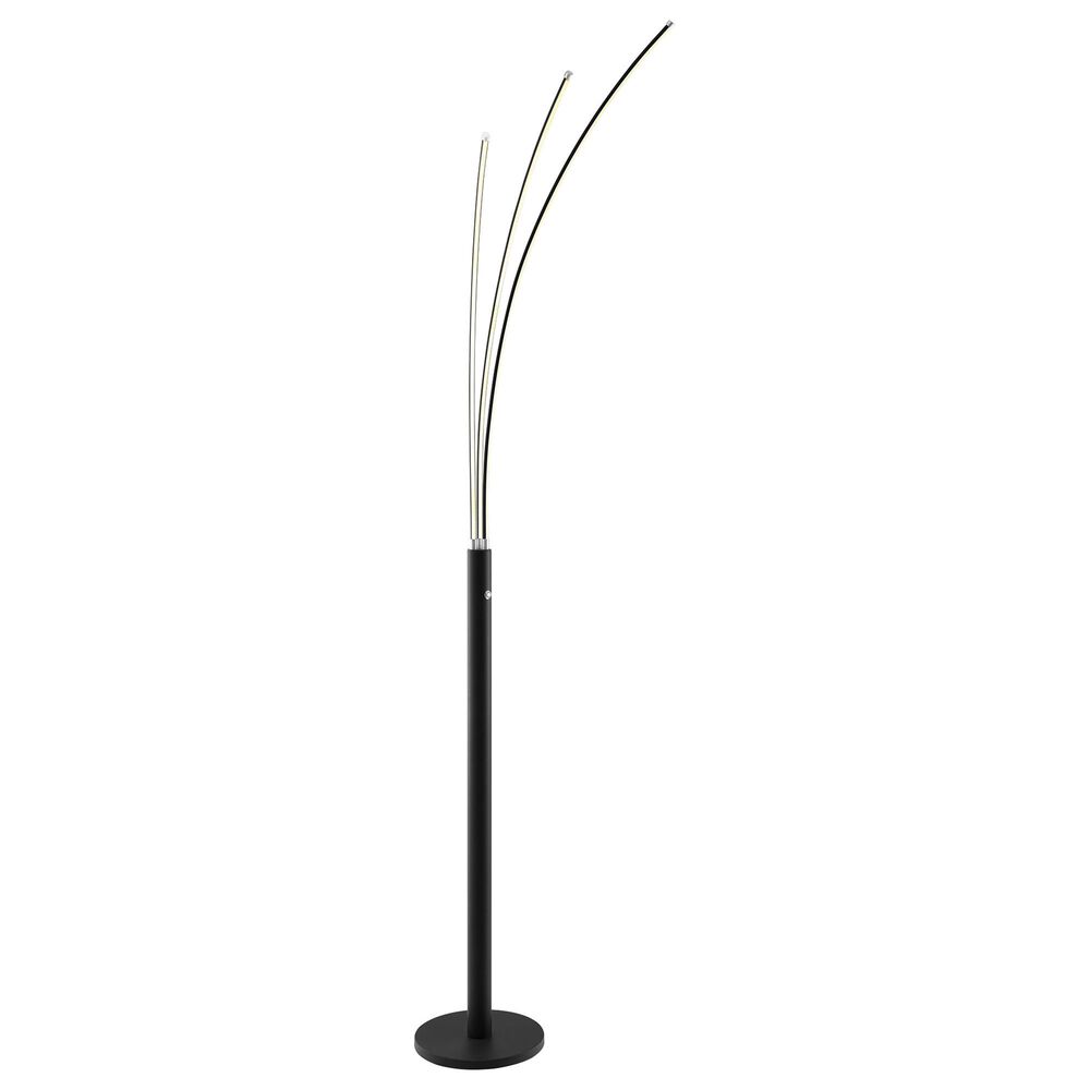 Lite Source Monita 3-Lite LED Arch Lamp in Black, , large