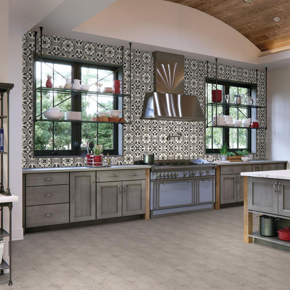 Dal-Tile Memoir Petal Black 12&quot; x 12&quot; Ceramic Tile, , large