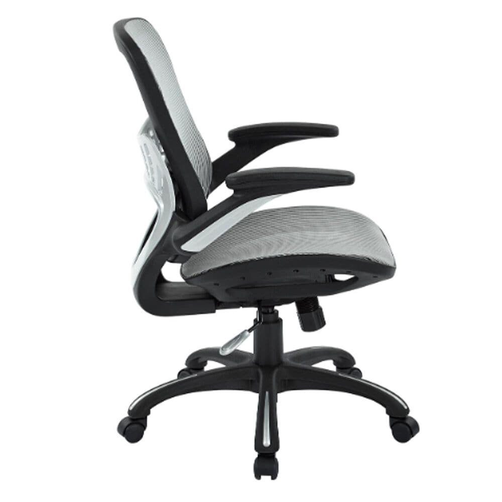 Valor Living Mesh Seat and Back Manager's Chair in Gray, , large