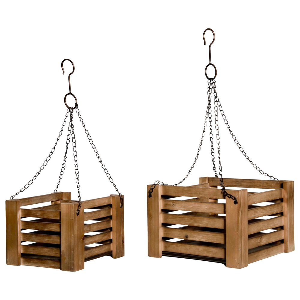 VIP Home and Garden American Mercantile Crate Planter (Set of 2), , large