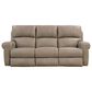 Catnapper Torretta Leather Power Lay Flat Reclining Sofa in Putty, , large