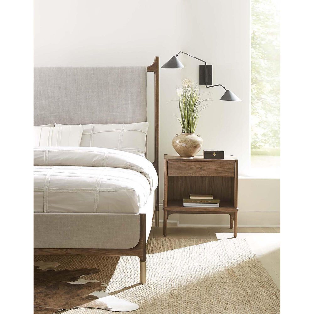 Stickley Furniture Walnut Grove 1-Drawer Nightstand in Walnut, , large