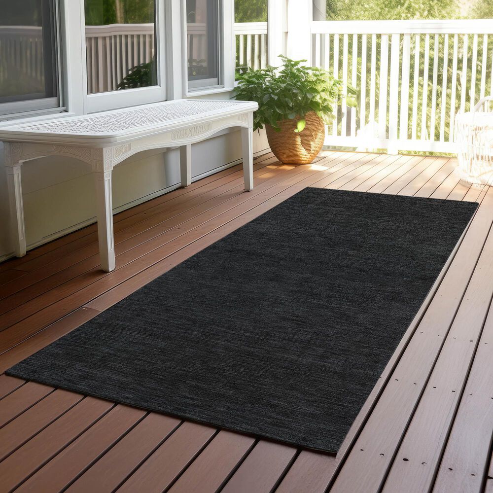 Dalyn Rug Company Soft Essentials Solid Black 2'3" x 7'6" Runner, , large