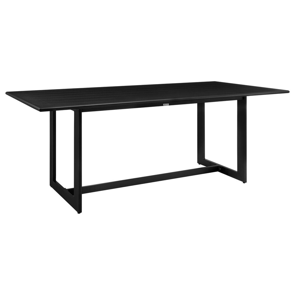 Blue River Cayman Outdoor Rectangular Dining Table in Black - Table Only, , large