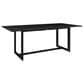 Blue River Cayman Outdoor Rectangular Dining Table in Black - Table Only, , large
