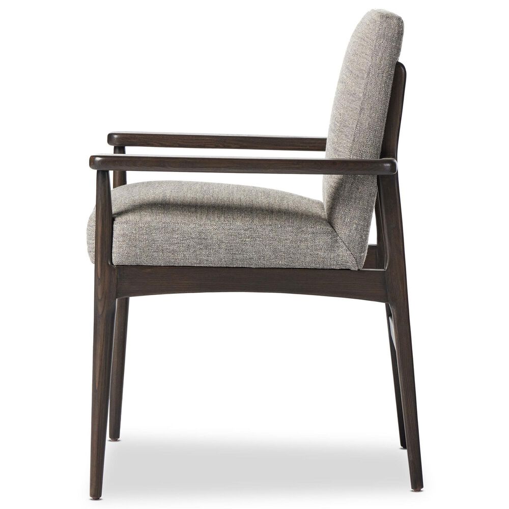 Four Hands Albiba Arm Chair in Burnt Oak, , large