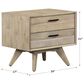 Blue River Baly 2 Drawer Nightstand in Gray Sandblast Summer/Black, , large
