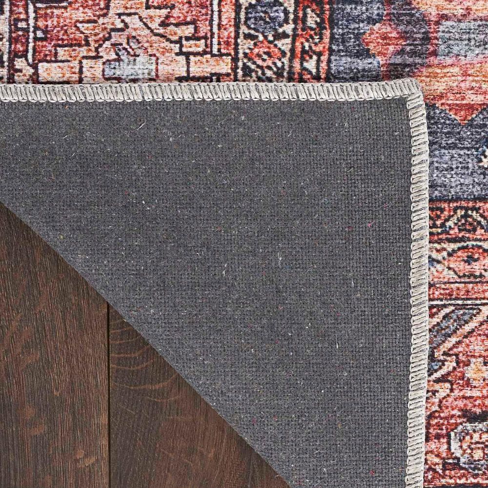 Nourison Grand Washables 2&#39; x 6&#39; Navy Brick Runner, , large