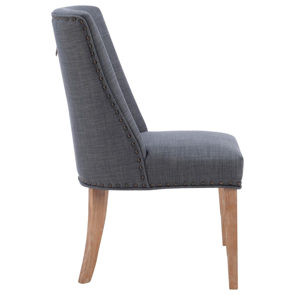 Linon Home Decor Adler Side Chair with Neutral Fabric Cushion in Natural, , large