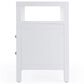 Butler Specialty Company Nora 2 Drawer Nightstand with Open Shelf in Textured White, , large