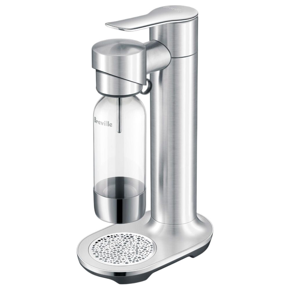 Keystone InFizz Aqua 1-Liter Sparkling Water Carbonation Machine in Brushed Stainless Steel, , large