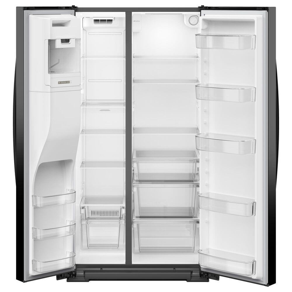 Whirlpool 20.85 Cu. Ft. Counter Depth Freestanding Side by Side Refrigerator in Black, , large