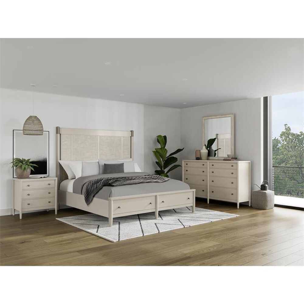 Riverside Furniture Laguna 5 Piece Queen Bedroom Set in Drift with USB Ports, , large