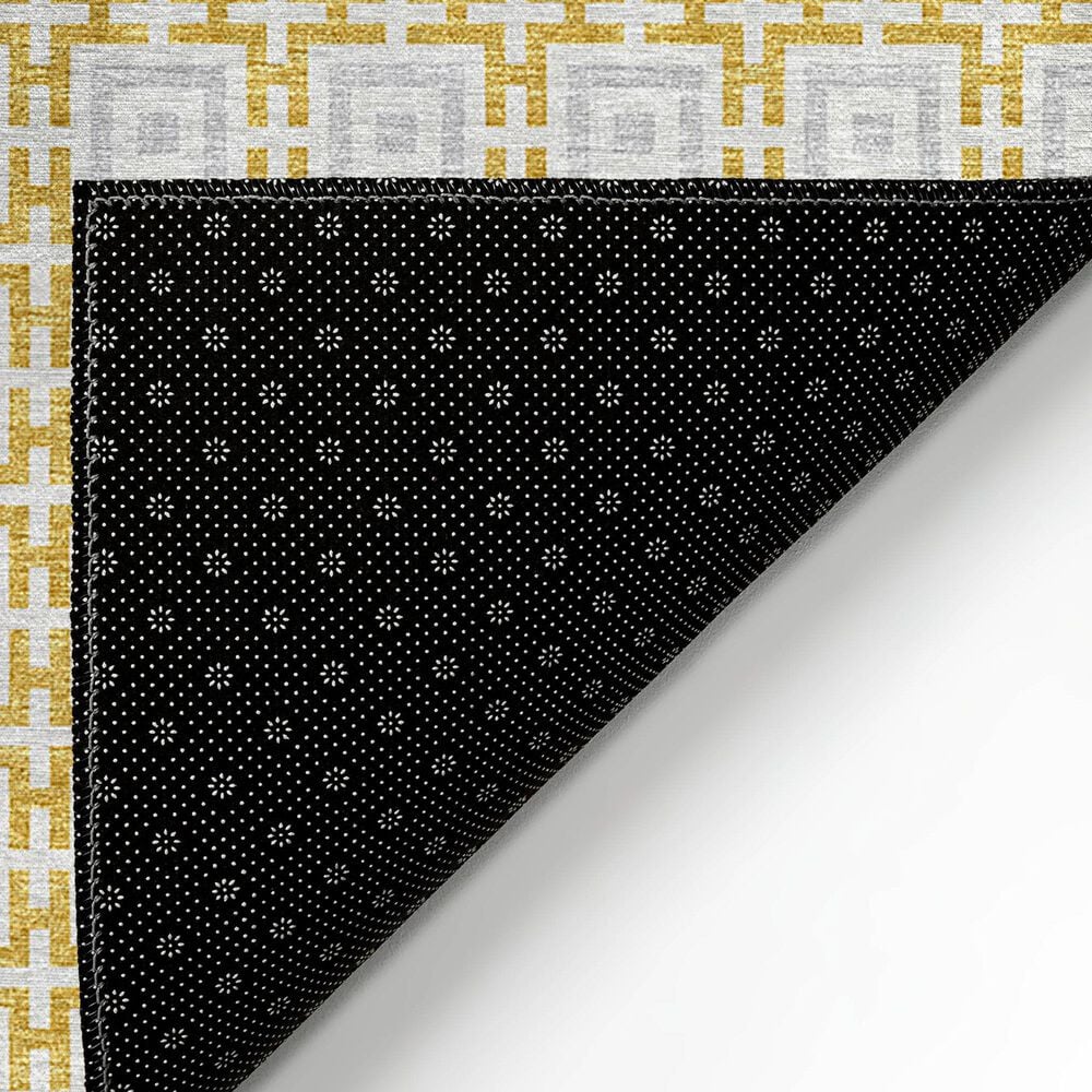 Dalyn Rug Company Marlo 2&#39;3&quot; x 7&#39;6&quot; Gold Indoor/Outdoor Runner, , large