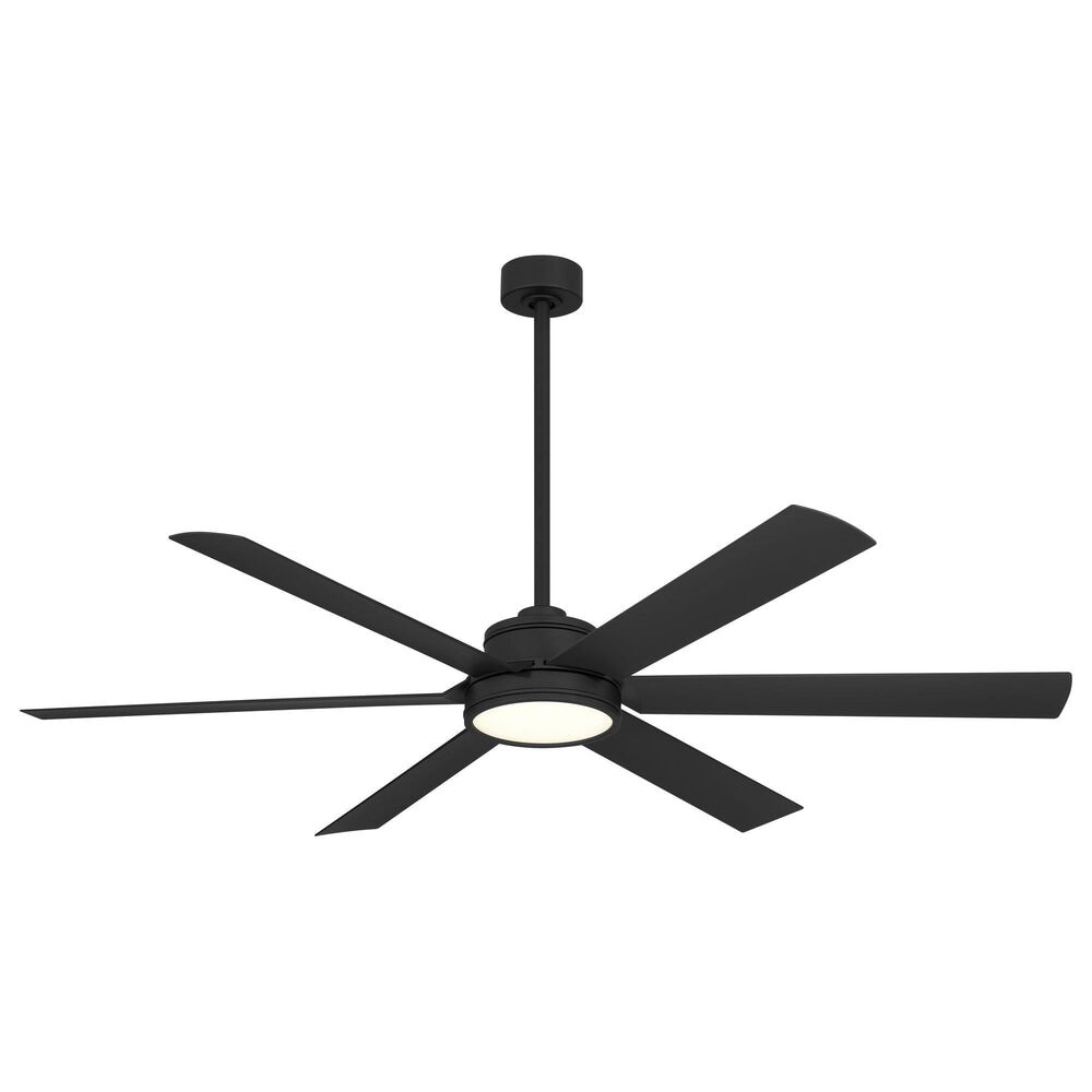 Minka-Aire Cairo 65" Smart Indoor/Outdoor Ceiling Fan with LED Light in Coal, , large