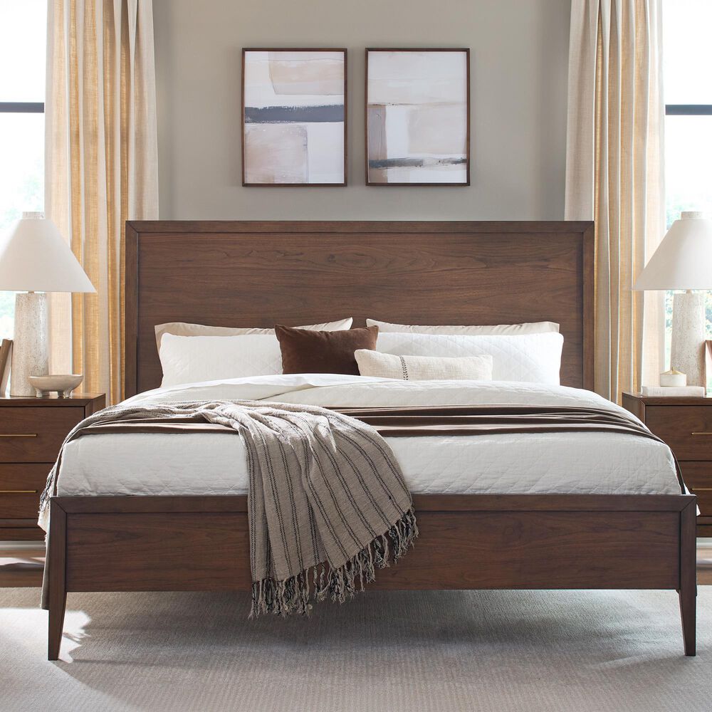 Riva Ridge Jasper 3 Piece California King Panel Bedroom Set in Modern Walnut, , large