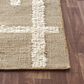 L&R Resources Geoblend Geometric Natural and Ivory 7"9" x 9"9" Area Rug, , large