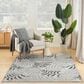 Nourison Garden Oasis Nature Grey 6" x 9" Indoor/Outdoor Area Rug, , large