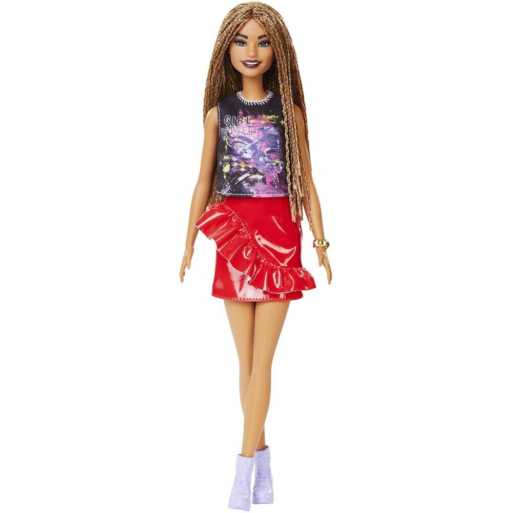 Barbie Fashionista Doll with Long Braided Hair, , large