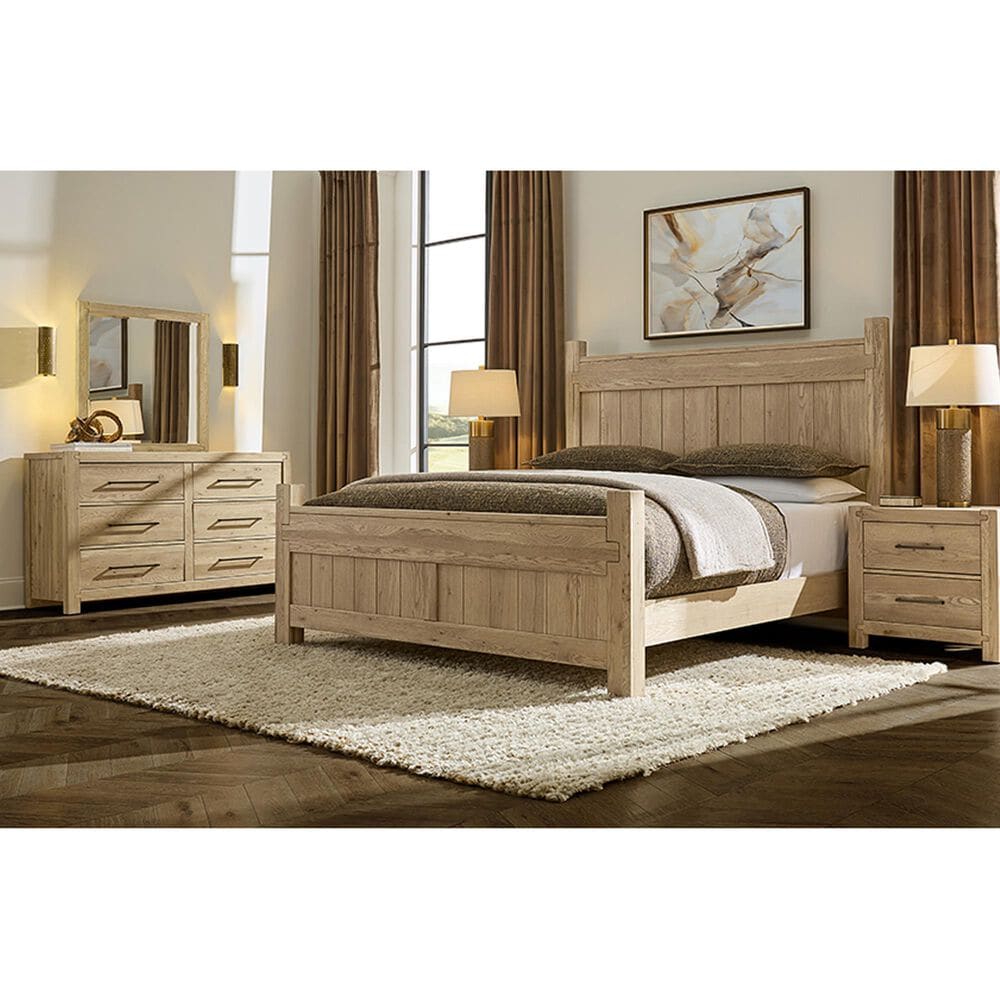 Viceray Collections Joinery 3-Piece Queen Poster Bedroom Set in Natural Oak, , large