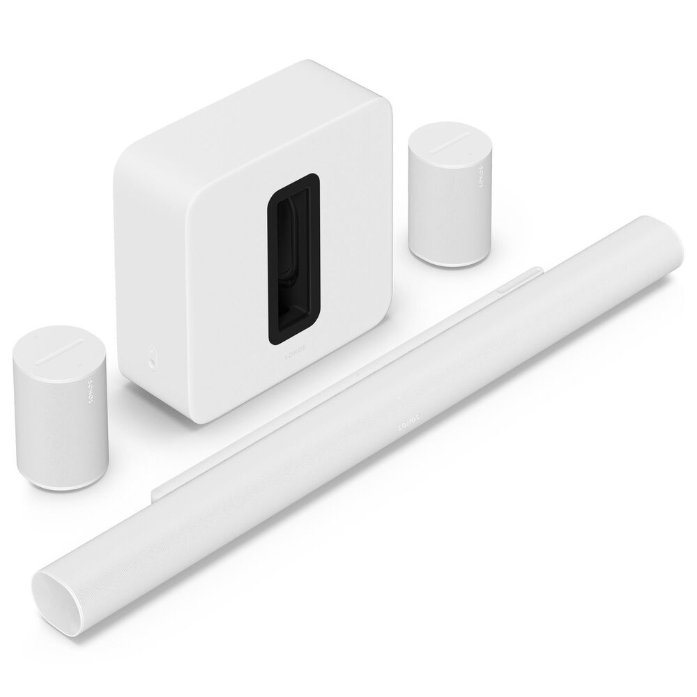 Sonos Premium Immersive Set with Arc Ultra, Sub 4 and Era 100 Pair in White, , large