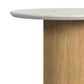 37B Sylvie Round End Table in Natural and White, , large