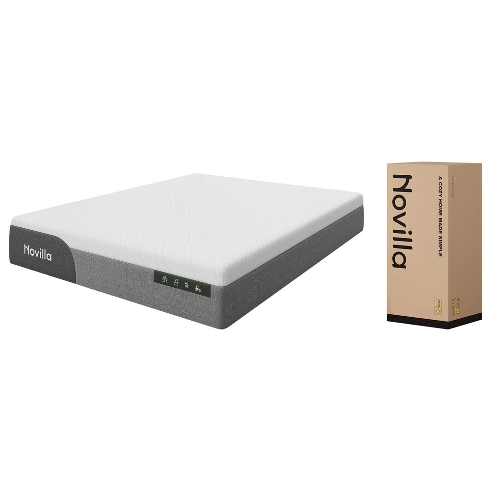 Novilla GreyZen 14" Medium King Mattress in a Box, , large