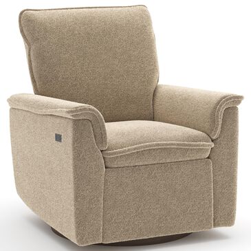 Baby Appleseed Anza Power Swivel Glider Recliner in Taupe, , large