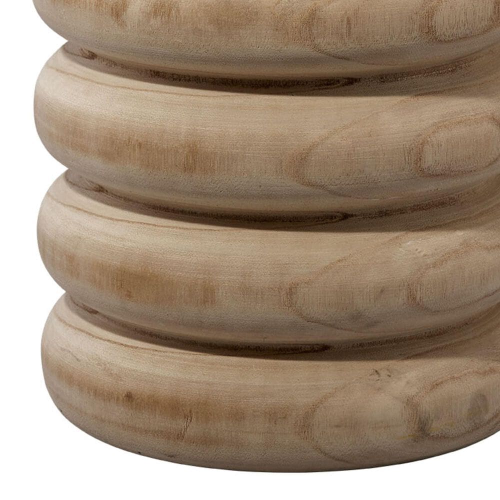 Splendor Living Franklin Wood Side Table in Natural, , large