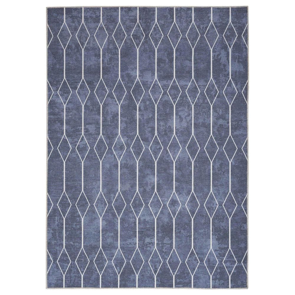 Nourison Machine Washable Series 1 2" x 6" Navy Runner, , large