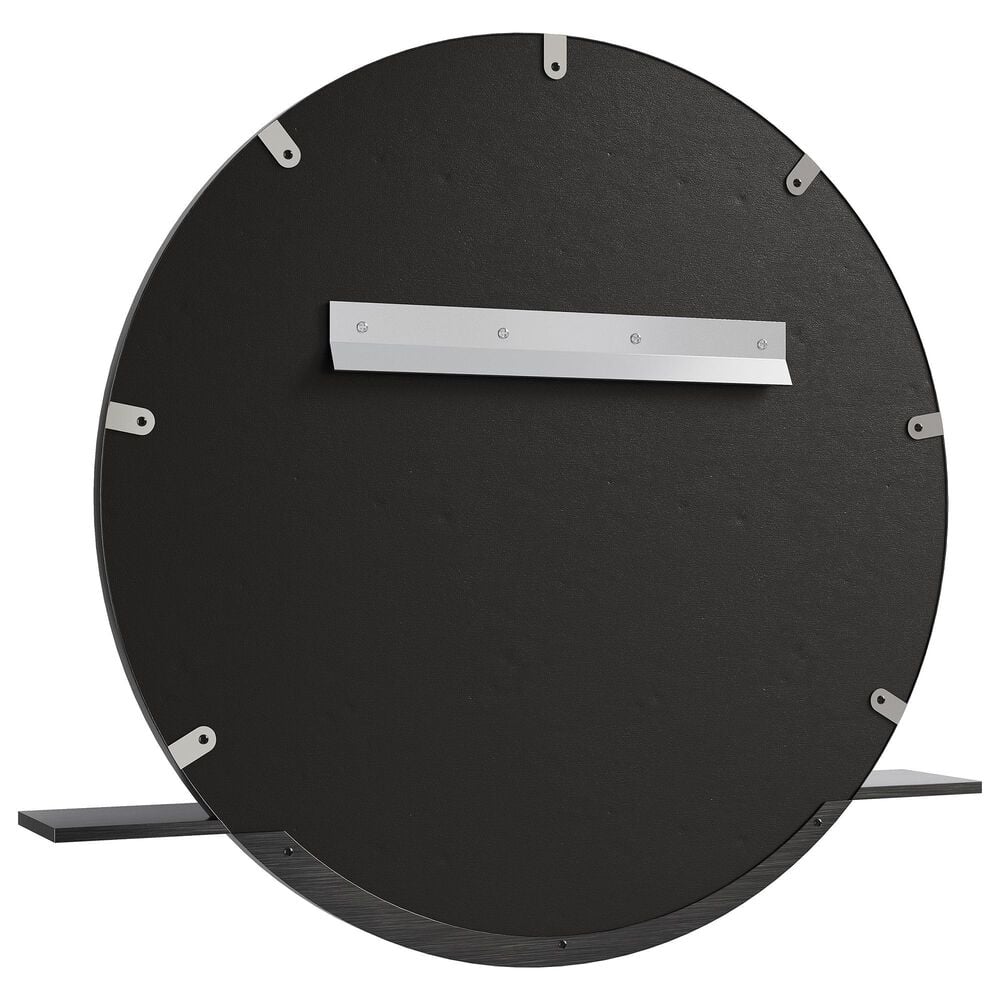 James Martin Platform 24&quot; Round Mirror in Modern Iron, , large