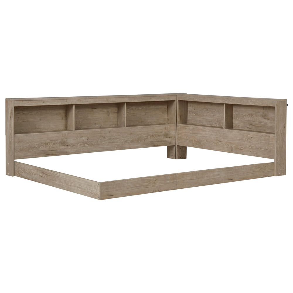 Ashley Oliah Full Bookcase Storage Bed in Natural, , large