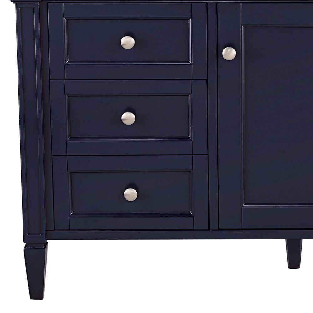 James Martin Vanities Brittany 48&quot; Single Bathroom Vanity in Victory Blue with 3 cm Victorian Silver Quartz Top and Rectangular Sink, , large