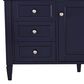 James Martin Vanities Brittany 48" Single Bathroom Vanity in Victory Blue with 3 cm Victorian Silver Quartz Top and Rectangular Sink, , large