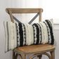 Rizzy Home Striped 14" x 26" Down Filled Pillow in Natural/Black, , large