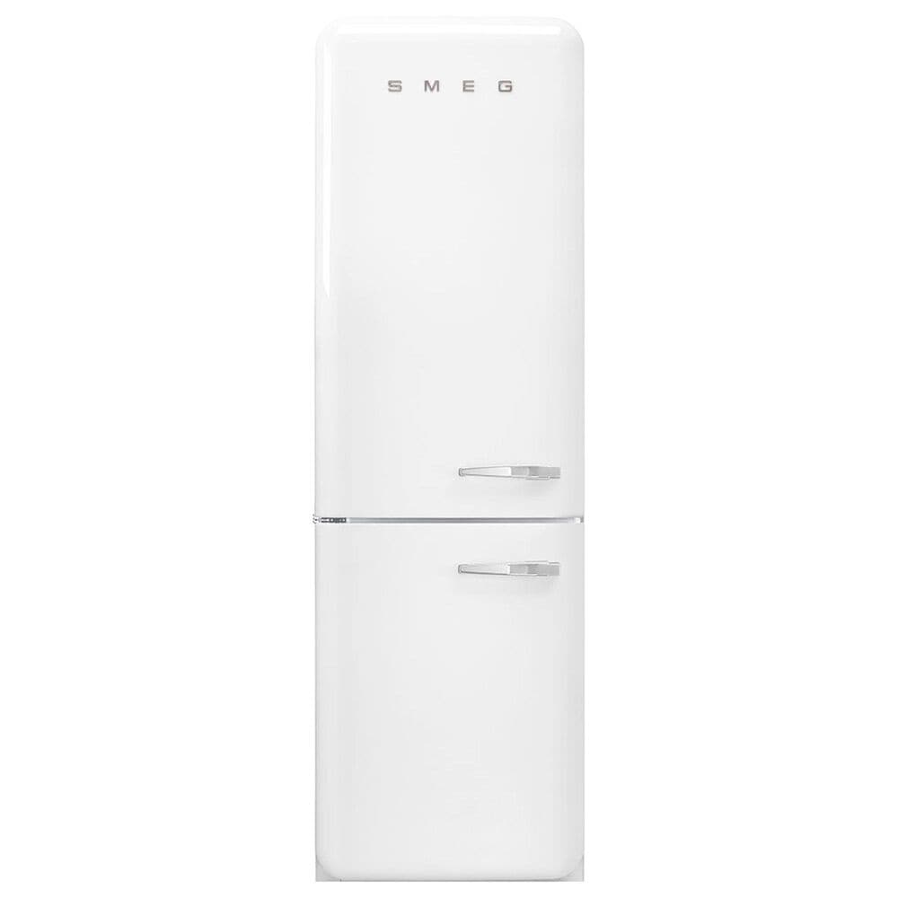 SMEG 11.69 Cu. Ft. Retro Freestanding Bottom Mount Refrigerator with Left Hinge in White, , large