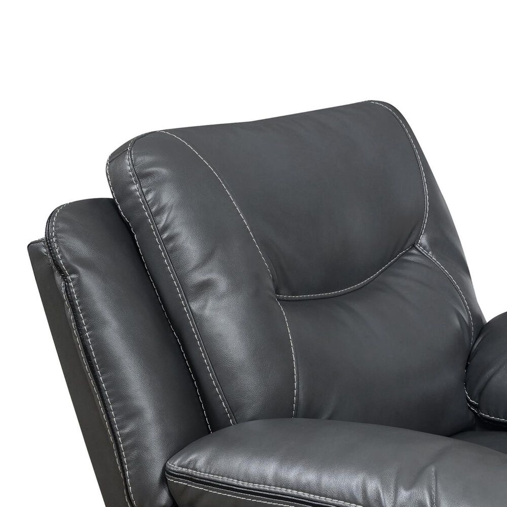 Crystal City Isabella Manual Rocker Recliner in Gray, , large