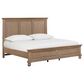 Riva Ridge Oxford 4-Piece California King Panel Bedroom Set in Tan with USB Ports, , large