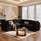 Noviland HOMLUX 5-Piece Mod Sectional with Chaise in Black, , large
