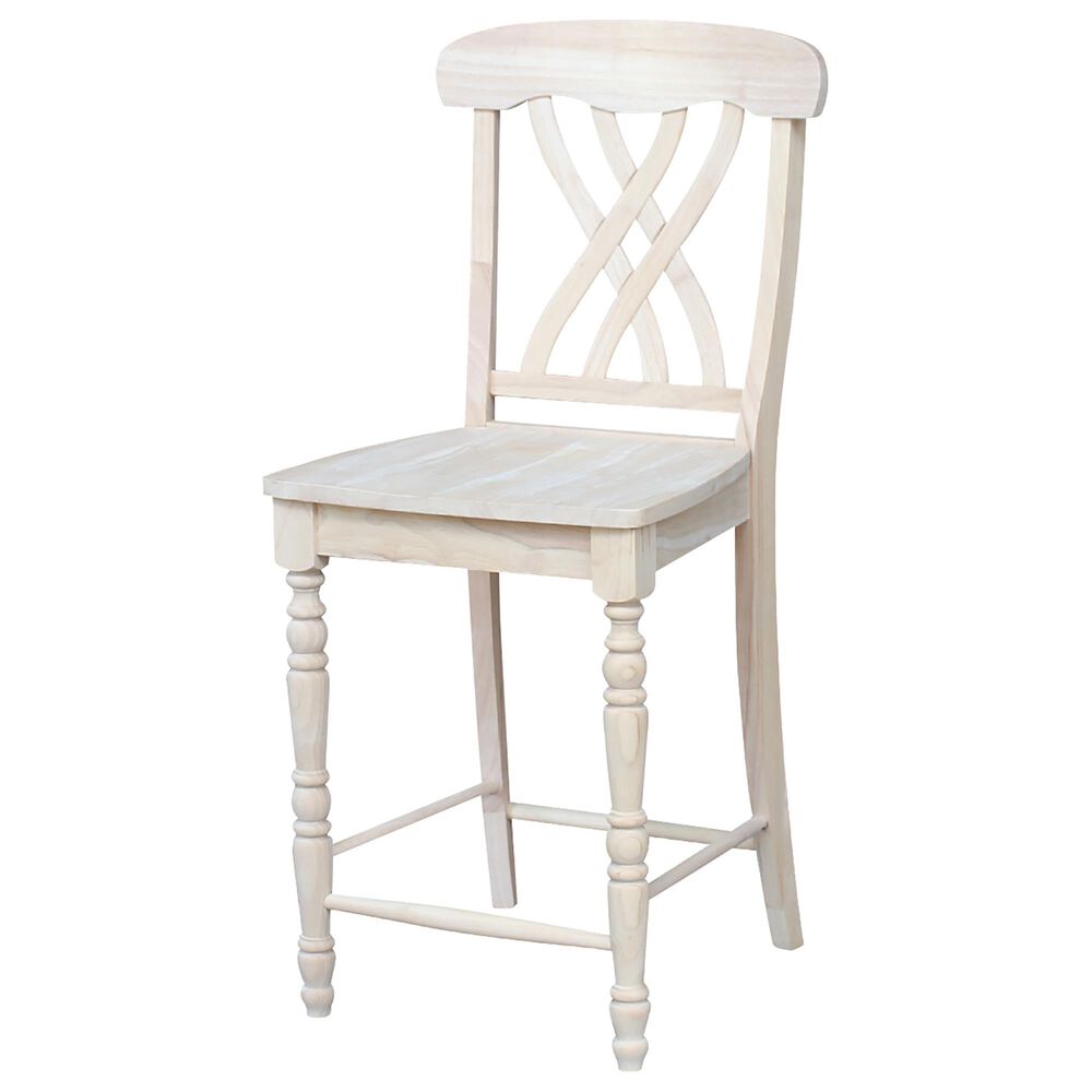 International Concepts Lattice 24" Counter Stool in Unfinished, , large