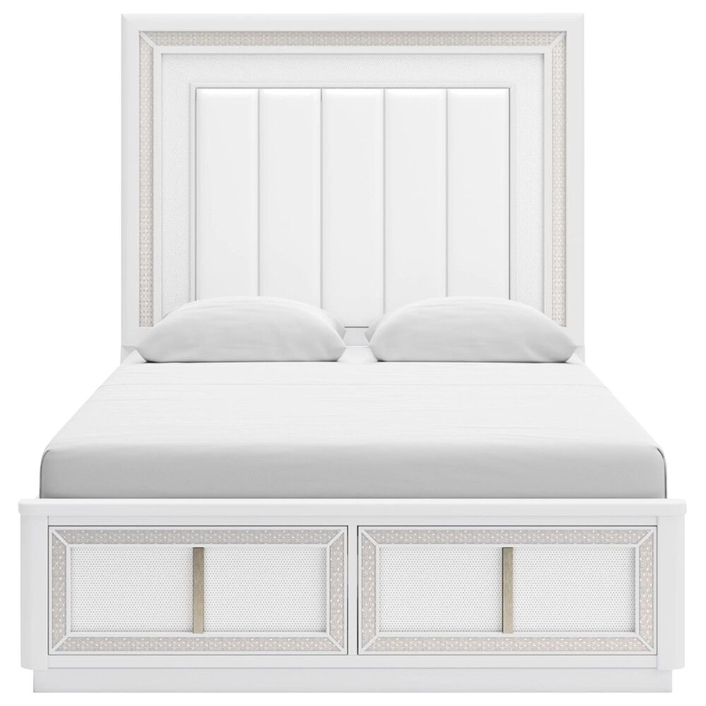 Millenium Chalanna 4-Piece Queen Bedroom Set in White Lacquer, , large