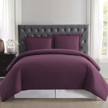 Pem America Truly Soft Everyday 3-Piece Full/Queen Duvet Set in Burgundy, , large