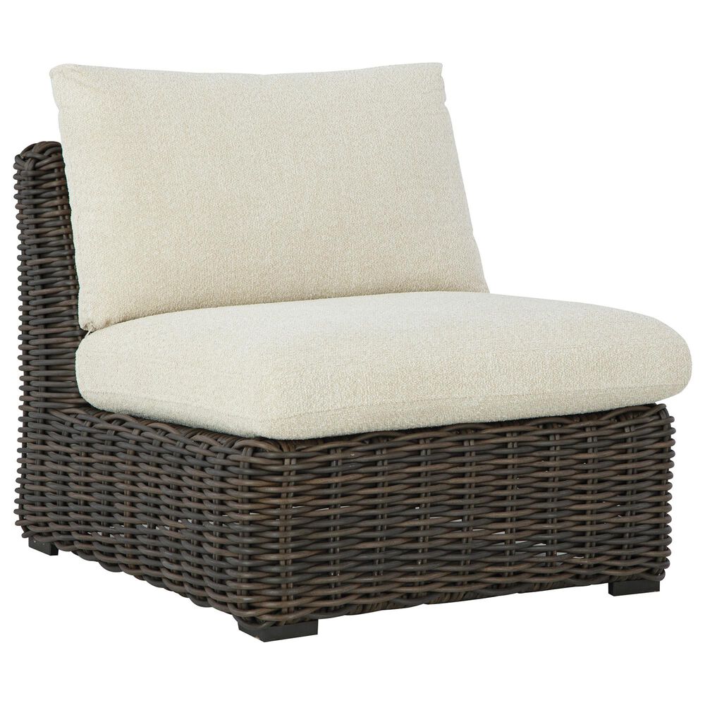 Ashley Kimora 6-Piece Patio Sectional Conversation Set in Dark Brown, , large