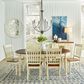 A-America British Isles Table in Buttermilk and Merlot with 2-12" Leaves, , large