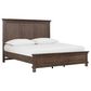 Riva Ridge Oxford King Panel Bed in Cocoa with USB Ports, , large