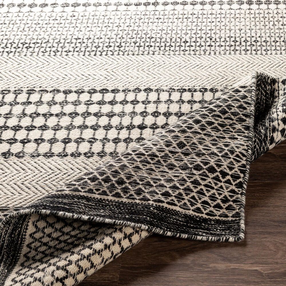 Surya Mardin 8&#39;10&quot; x 12&#39; Black and Beige Area Rug, , large